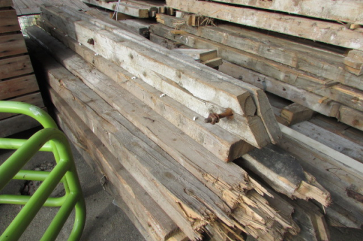 old wooden beams