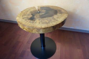 side table unique tulip wood TP13