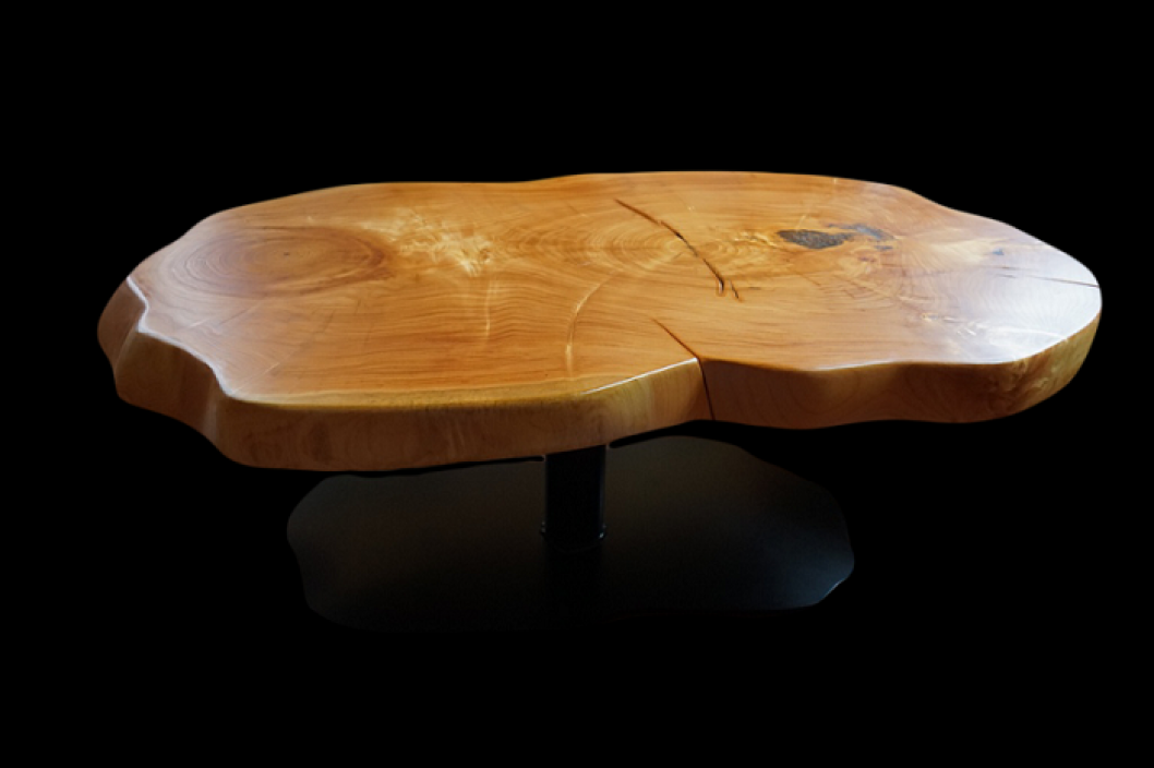 Couchtisch Weidenscheibe