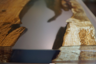 oak resin table