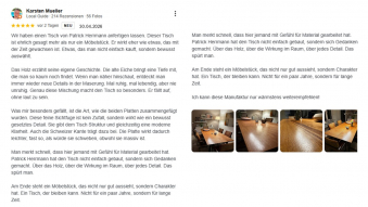customer testimonials patrick herrmann tables