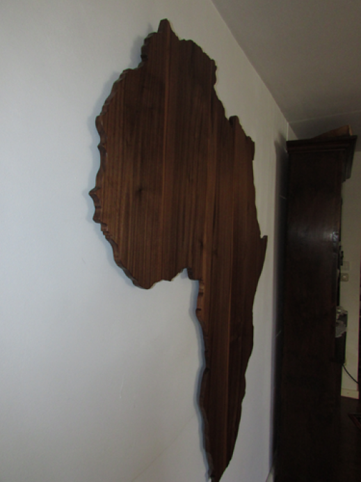 Afrika Wandbild Echtholz