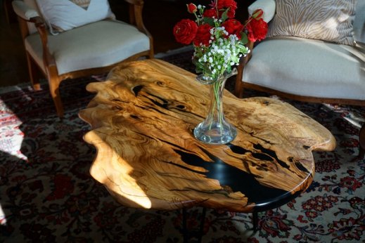 Olivenholz Couchtisch