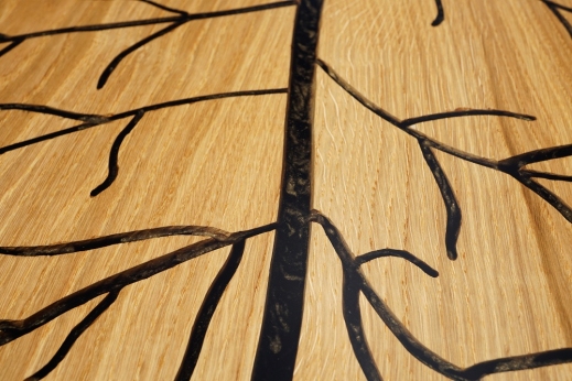detail leaf vein