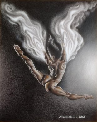 Pencil drawing Wings of Willpower