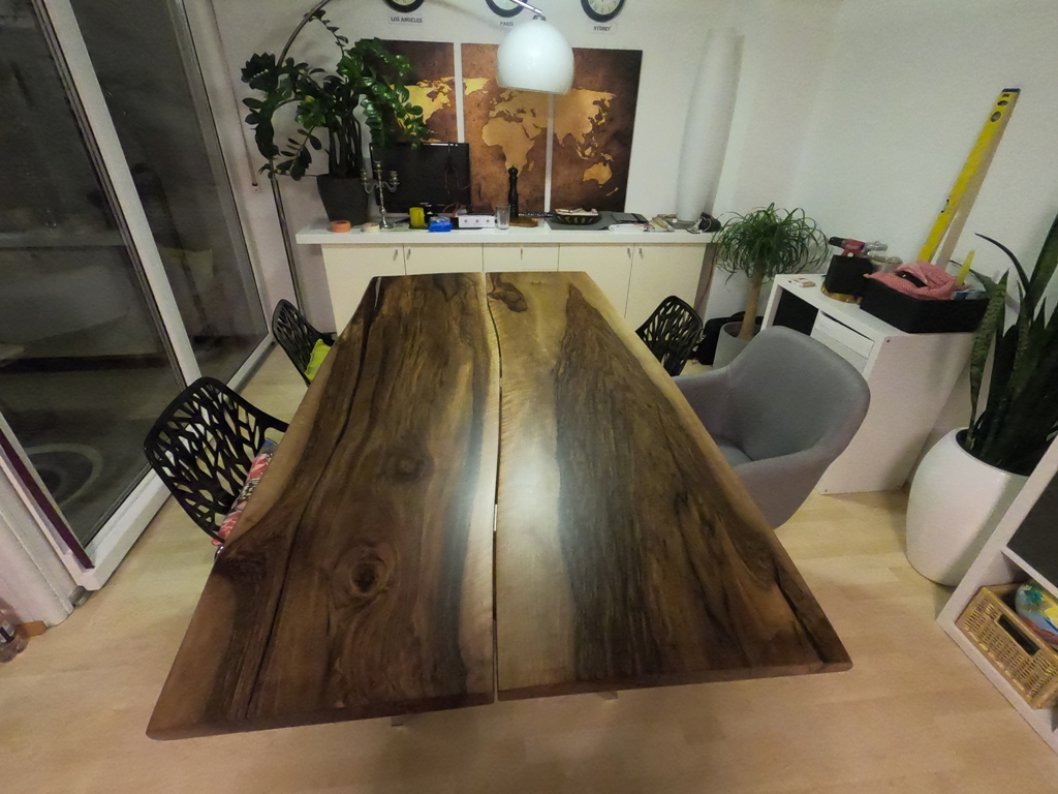 walnut dining table 2-pieces