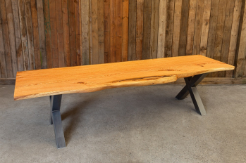red oak dining/meeting table unique